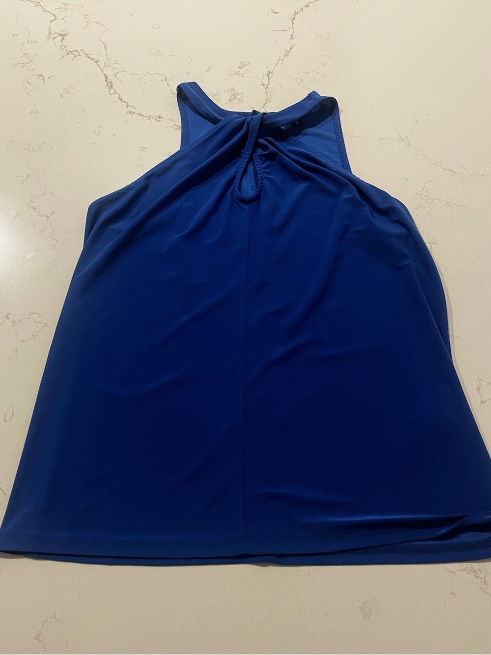 Express Royal Blue Sleeveless Halter Neck Tank